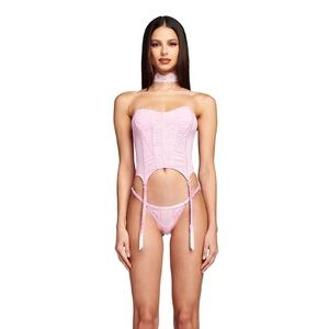 I.AM.GIA Angelique bustier corset mesh bra top
